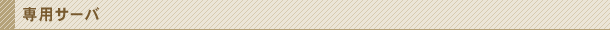 専用サーバ