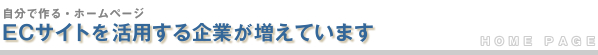 ECサイトを活用する企業が増えています